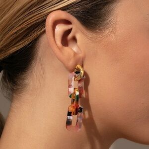 Uncommon James resin link earring